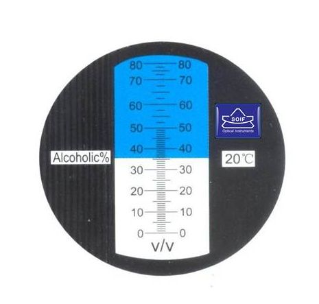 SOIF VAL1 El Tipi Refraktometre -0-80% v/v VOL Alkol ve Şeker-