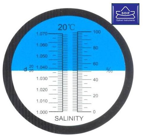 SOIF VSA1-T Tuz Ölçümü (NaCl) İçin El Tipi Refraktometre -0~100% Tuz Miktarı- ATC'li