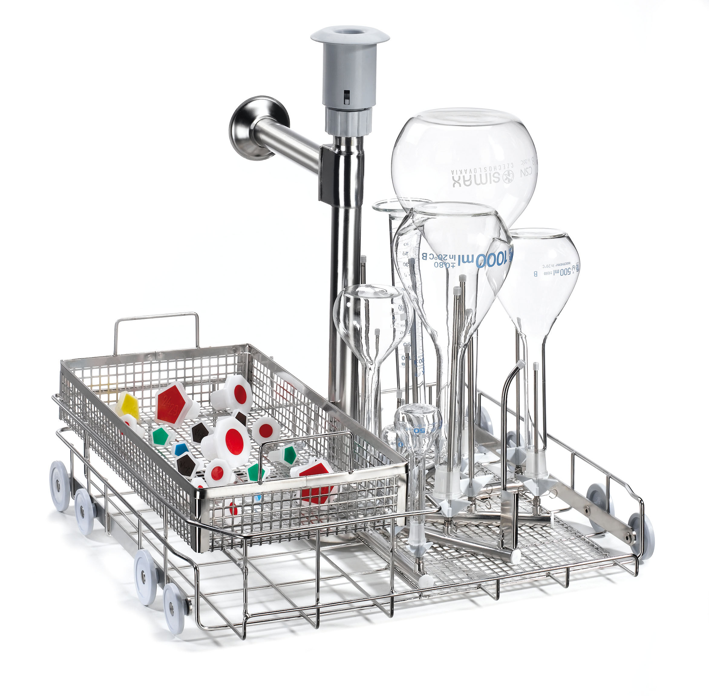 LM20DS Enjeksiyonlu Dar Boyunlu Cam Malzeme Ve Serbest Yıkama Sepeti - Kurutma Bağlantılı