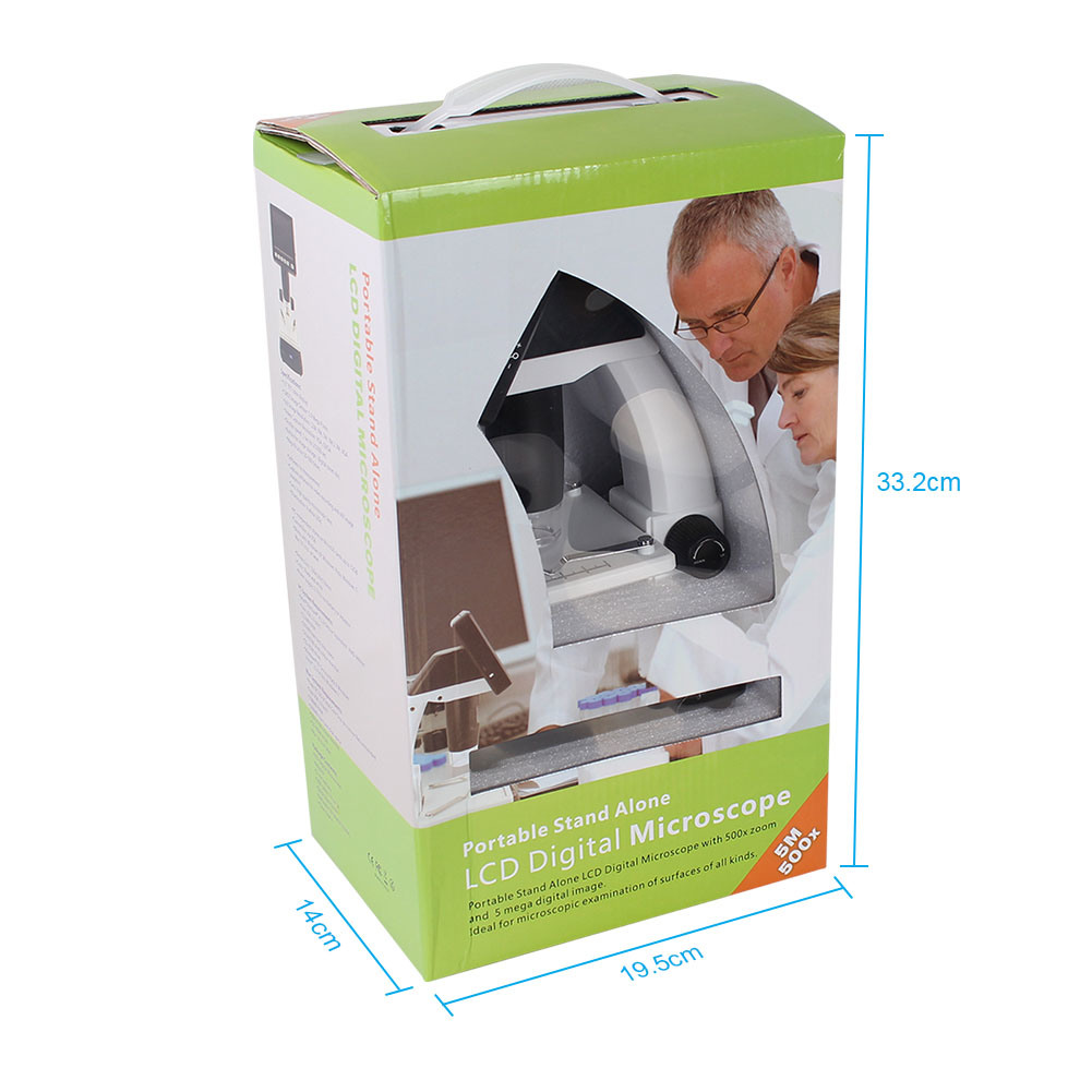 SOİF 5MP 500X LCD Ekranlı Dijital Stereo Mikroskop (4 GB SD KART + ŞARJ PİLİ)