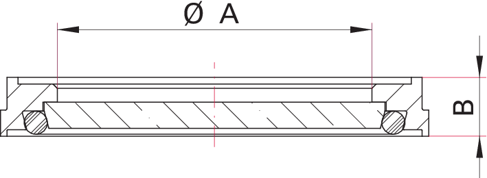 Gözetleme Camı (Viewport) – DN 100 ISO-K (Paslanmaz Çelik / Borosilikat Cam)