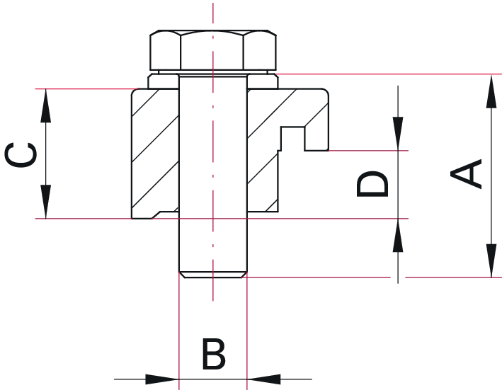 Taban Plakası İçin Pençe Kelepçe (Claw Clamp) – DN 160–250 ISO-K (Çinko Kaplı Çelik)