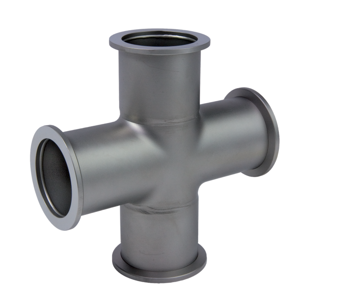 Çapraz Parça (Cross Piece) – DN 25 ISO-KF (Paslanmaz Çelik 1.4301 / AISI 304)